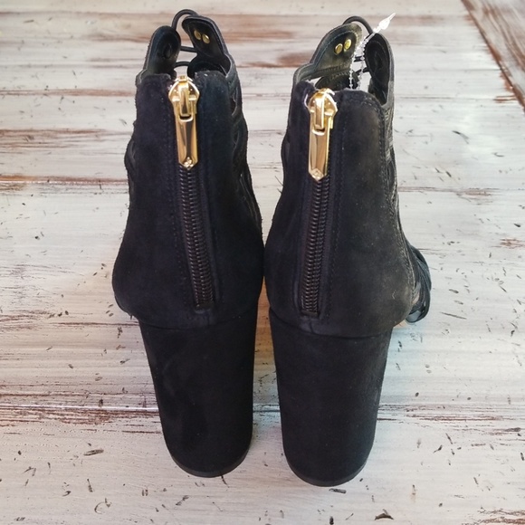 Sam Edelman Yeager peep toe suede booties - Picture 4 of 7